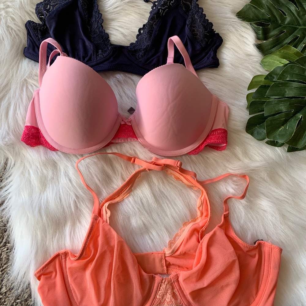 Aerie Happy Bra Bralette Lot Womens Size 34C